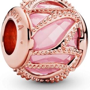 Pandora Rose and Pink Charm